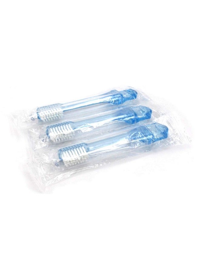 Freshmint FRESHMINT 100 Pack 2-Piece Travel Toothbrush, Individually Wrapped in Poly Bag to Avoid tampering, Collapsible Toothbrush, Easy to Grip, Soft Nylon Bristles - Image 2