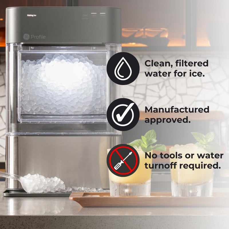 Profile GE Opal | Replacement Water Filter for Opal Nugget Ice Maker | Cleans and Filters Water for Fresh Ice | Replace Every 3 Months for Best Results | Easy Install | Pack of 1 Treated anti-rust metal - Image 3