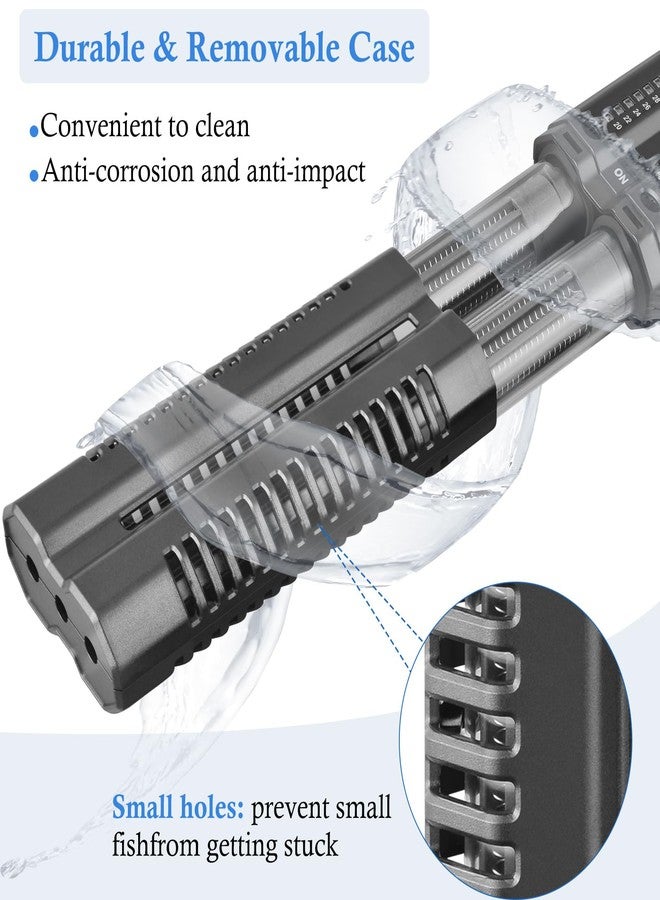 HITOP 400W 600W Submersible Aquarium Heater, Fish Tank Heater with External Controller and Cover, Large Heater for Seawater/Fresh Water Aquarium - Image 3