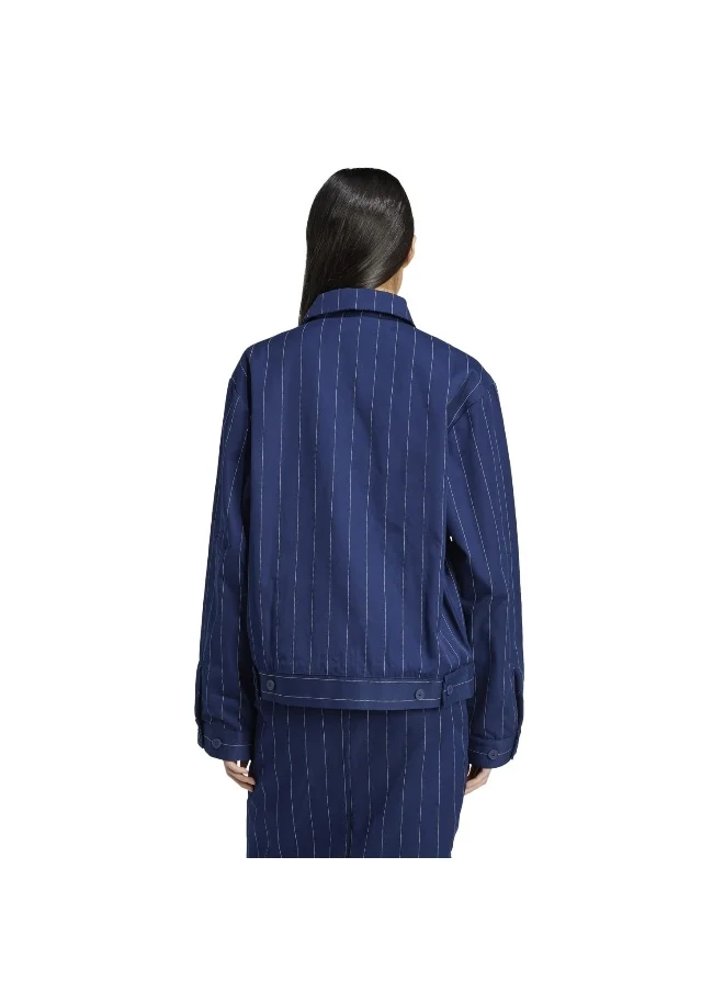 adidas Originals adidas PINSTRIPE H JKT Blue Originals Women JACKETS