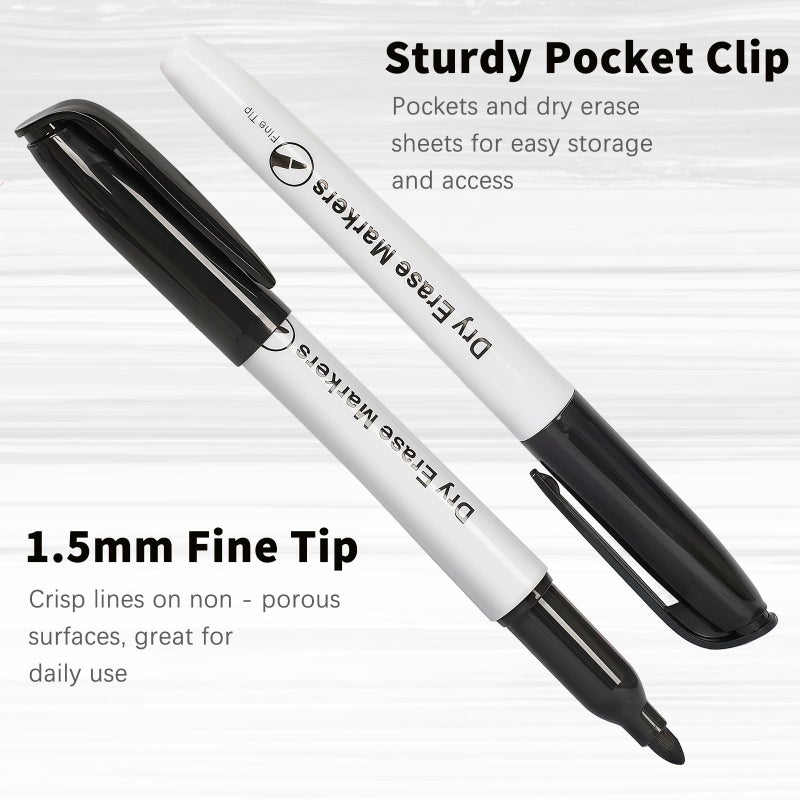 Birebebys 108 Count Dry Erase Markers Bulk, Fine Tip Whiteboard Markers for Kids Teachers, Dry Erase Pens Bulk Pack for Classroom Home, Back to School Supplies - Image 2