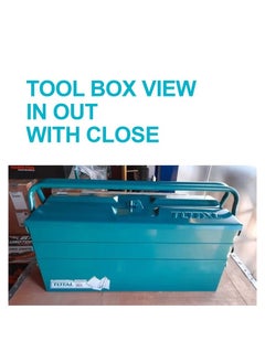 TOTAL TOTAL Metal Tool Box 5 Drawer Tool Box Organizer Garage Tool Case For Home Company Workshop 495x200x295mm THT10701  - Image 4