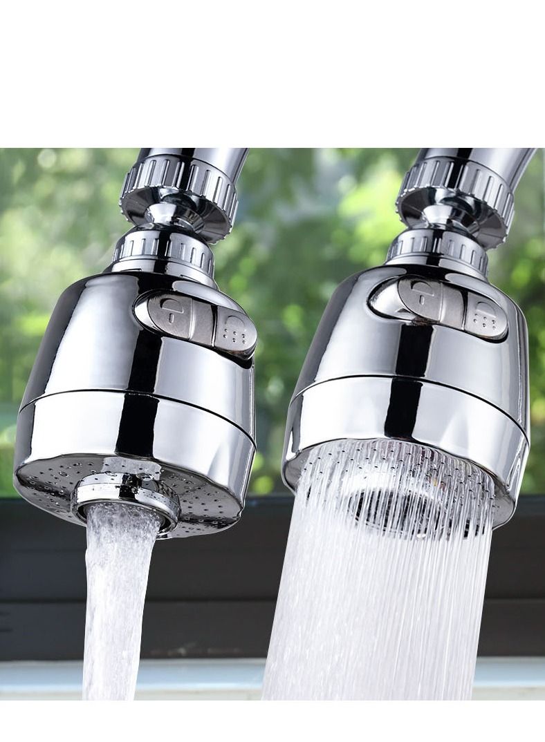 co arma 360 Degree Flexible Cleaning Faucet Sprayer Silver - Image 1