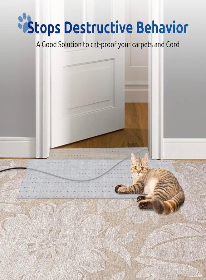 Oroonoko Cat Scratch Carpet Protector Mat - 3 Pack Clear Plastic Floor Protector for Pets - 3.6FT Universal Anti-Scratch Door Mat Under Furniture & Doorways, Non-Slip PVC Runner for Dogs/Cats - Image 5