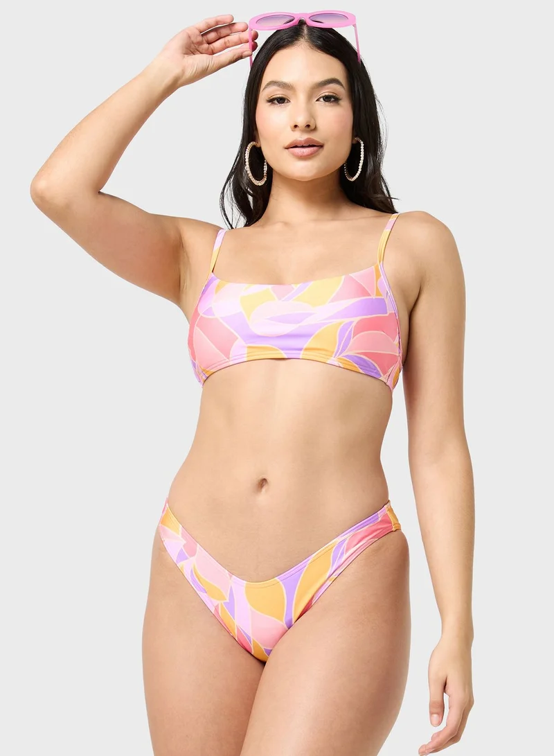 NEW LOOK Printed Bikini Top