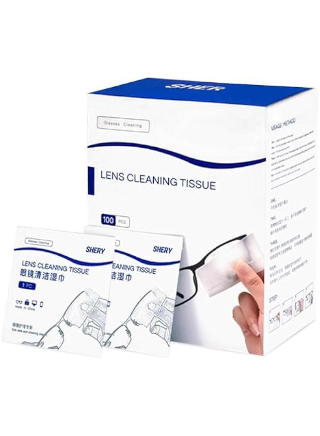 فايلكس ماديل تظيف العدسات م ياكيتر، ماديل مللة مسقًا مغلفة شكل في للظارات، محمولة وة، لا تترك خطوطًا لماديل الظارات وعدسة الكاميرا والظارات وعدسة الكاميرا، 7 × 15 سم، 100 قطعة - Image 1