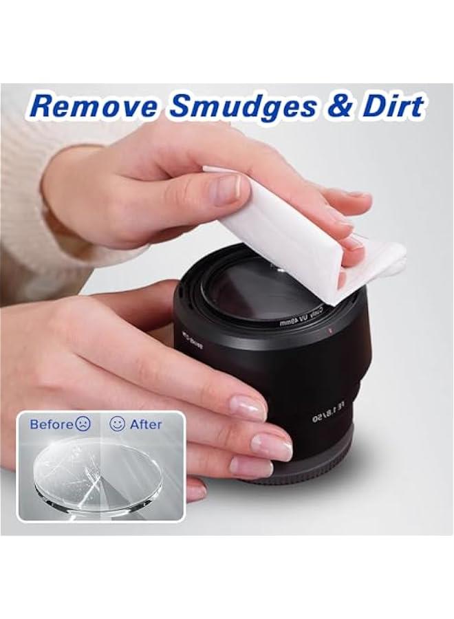 فايلكس ماديل تظيف العدسات م ياكيتر، ماديل مللة مسقًا مغلفة شكل في للظارات، محمولة وة، لا تترك خطوطًا لماديل الظارات وعدسة الكاميرا والظارات وعدسة الكاميرا، 7 × 15 سم، 100 قطعة - Image 3