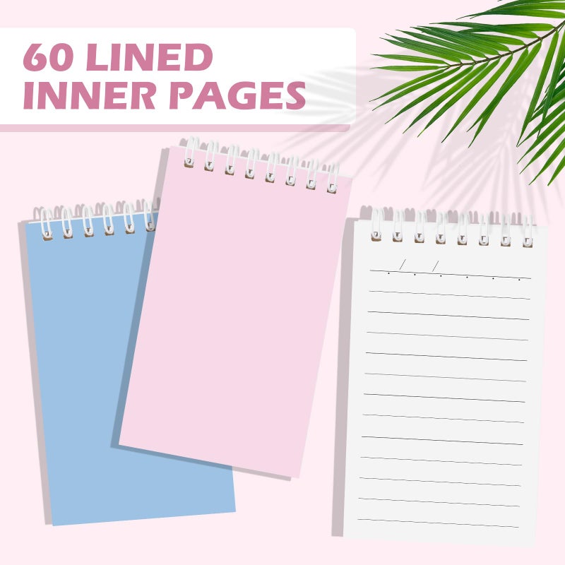 Ddaowanx Small Notebooks,3x5 Pocket Spiral Notepads With Lined Pages - The Perfect Little Mini Notebook to Stay Organized and Boost Productivity at Work or School (8, Delight Colors) - Image 3