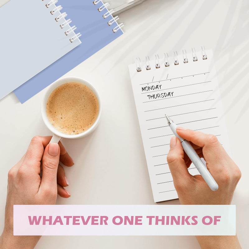 Ddaowanx Small Notebooks,3x5 Pocket Spiral Notepads With Lined Pages - The Perfect Little Mini Notebook to Stay Organized and Boost Productivity at Work or School (8, Delight Colors) - Image 5