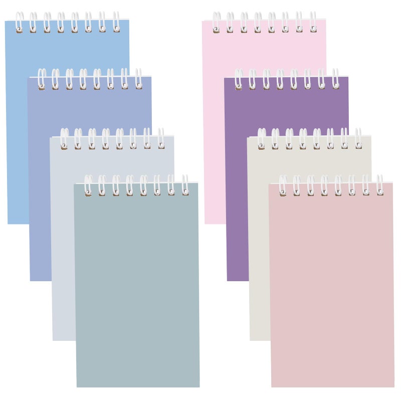 Ddaowanx Small Notebooks,3x5 Pocket Spiral Notepads With Lined Pages - The Perfect Little Mini Notebook to Stay Organized and Boost Productivity at Work or School (8, Delight Colors) - Image 1