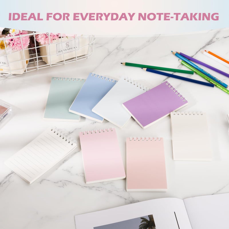 Ddaowanx Small Notebooks,3x5 Pocket Spiral Notepads With Lined Pages - The Perfect Little Mini Notebook to Stay Organized and Boost Productivity at Work or School (8, Delight Colors) - Image 4