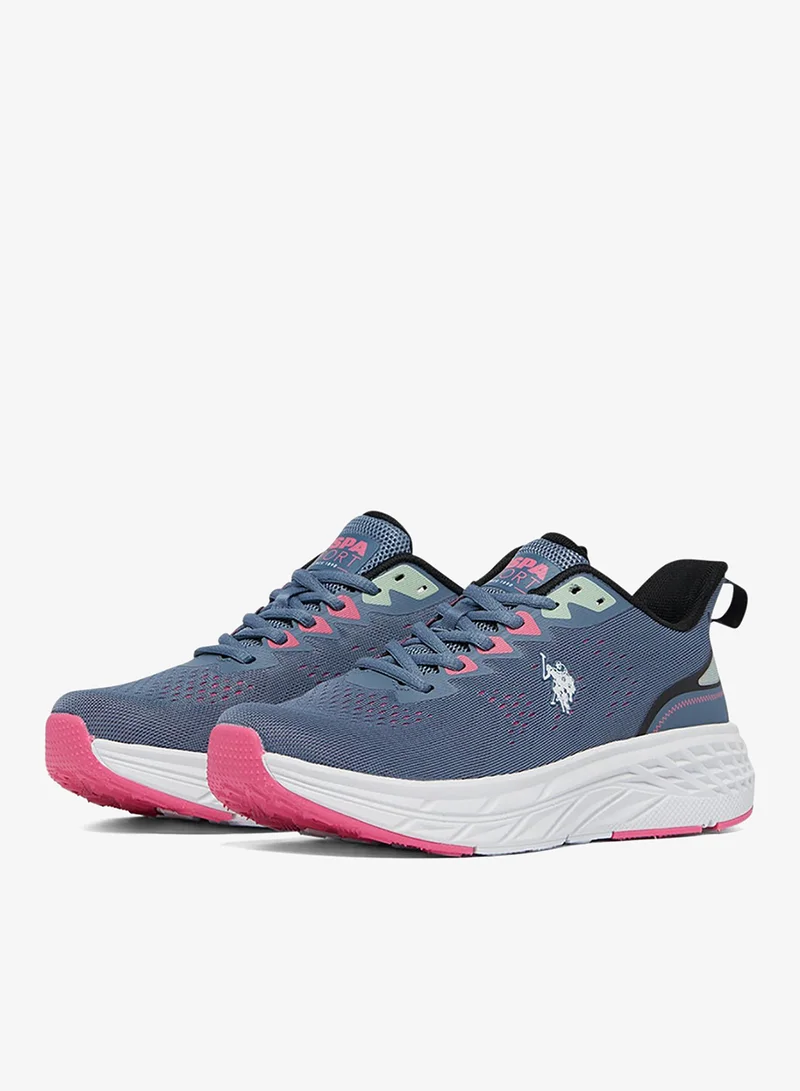 يو اس بولو اسن سنيكرز نسائي أزرق كحلي محدود الإصدار خفيف الوزن