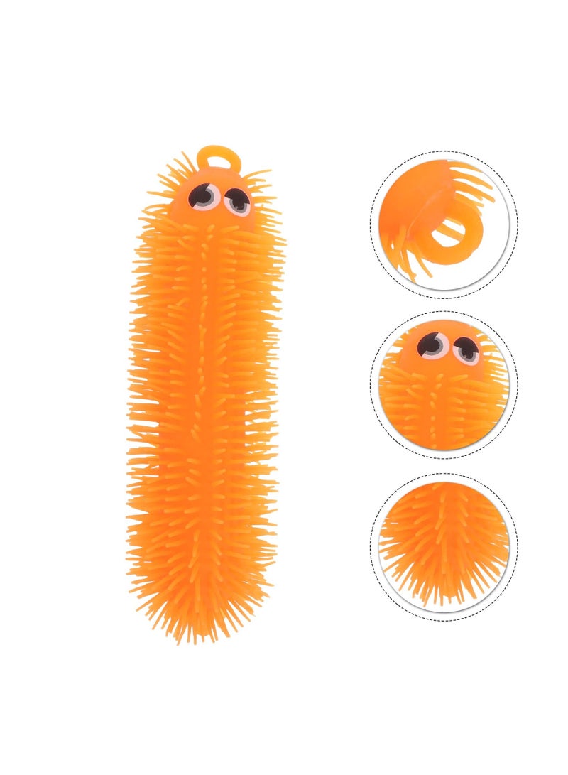 NIBEMINENT SYOSI 4pcs Flashing Light Up Stretchy Caterpillars, Squishy Stress Balls Toy, Anxiety and Relief Toys for Adults Teen Kids (Four Color)  - Image 5