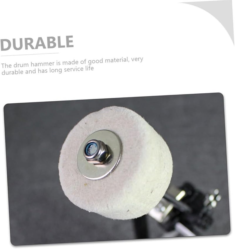 Felt Bass Drum Pedal Beater Hammer Replacement Part For Practice Sessions - Image 4