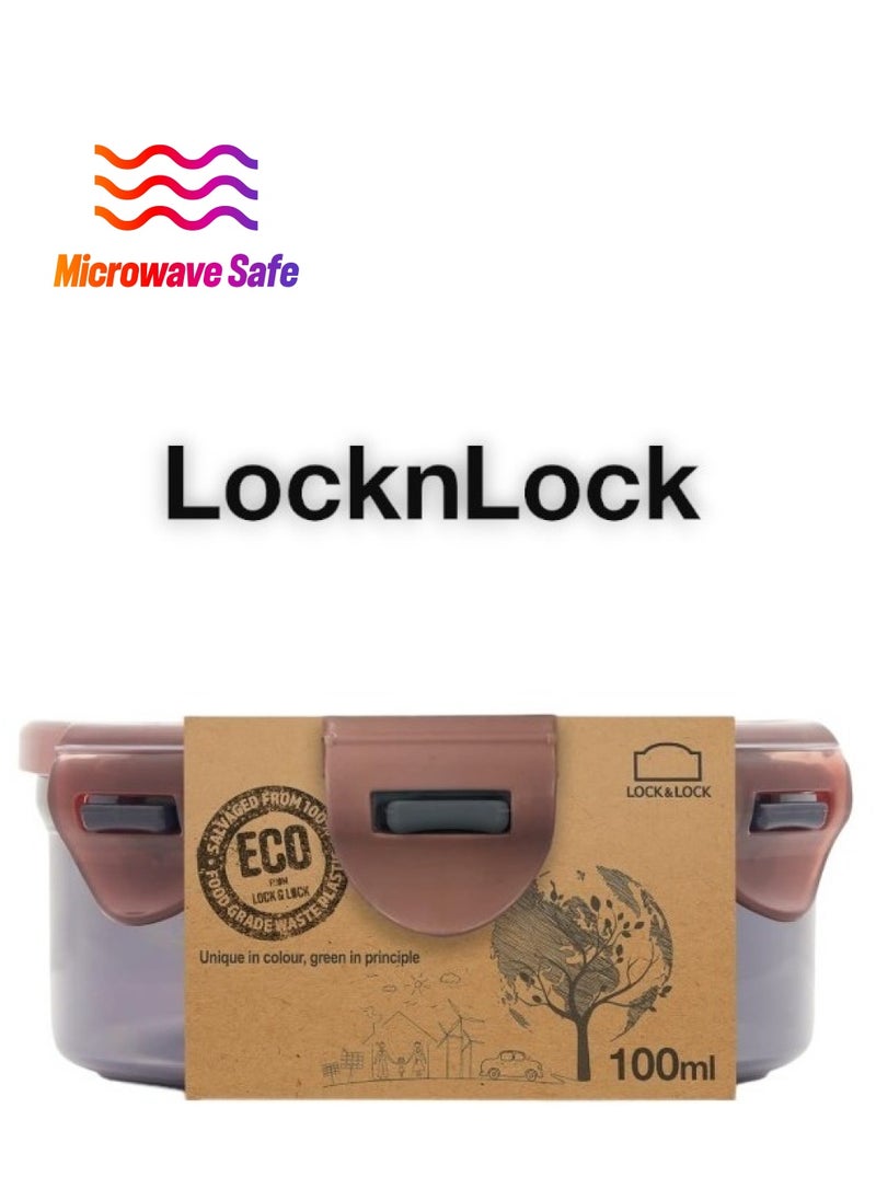 LOCK & LOCK - LocknLock Eco-Friendly 100ml  Airtight Round Food Container - Microwave, Freezer, and Dishwasher Safe - Image 1