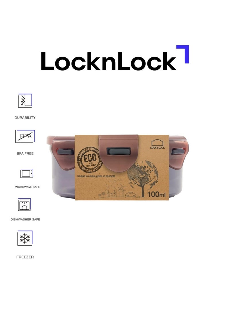 LOCK & LOCK LocknLock Eco-Friendly 100ml  Airtight Round Food Container - Microwave, Freezer, and Dishwasher Safe  - Image 1