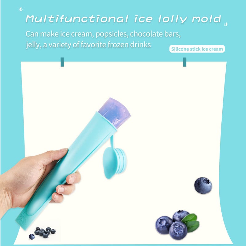 Silicone Popsicle Molds: Reusable, Kid-Friendly - Ice Pop Molds for Home Freezer & Kids’ Frozen Treats - Image 3