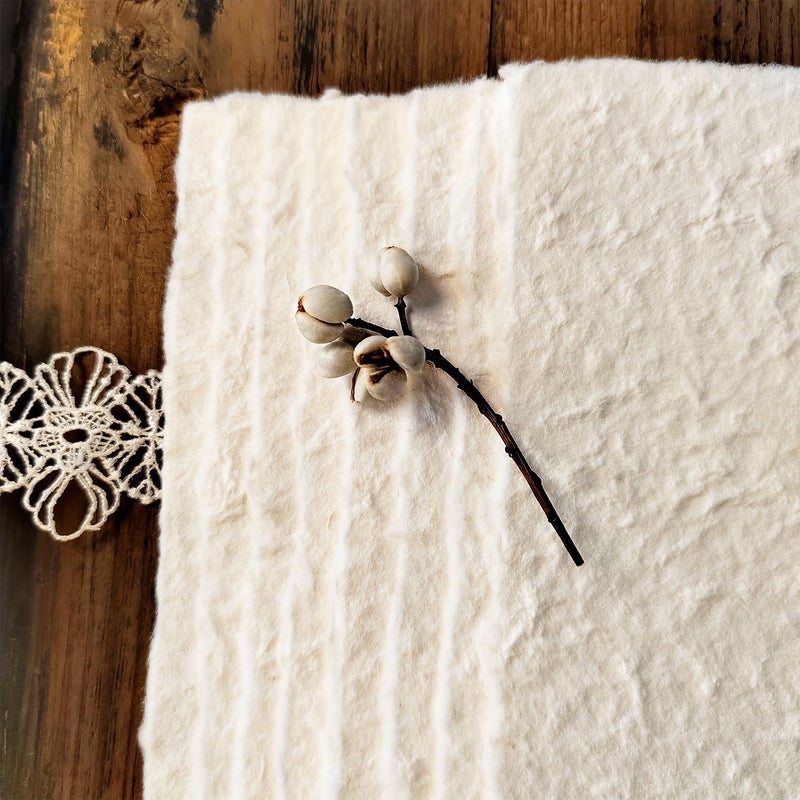 25 Sheets Of 4 X 6 Inch Blank Handmade Deckle Edge Paper Cards For Wedding Party Birthday Scrapbook Greeting Bookmark - Image 3