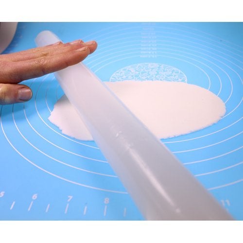 Okayji Okayji Cake Mat New Premium Large Fondant Dough Pastry Silicone Rolling Work Mat with Measuring Guide for Sugarcraft Cake Decorating - Image 3