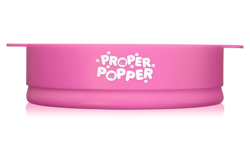 PROPER POPPER The Original Proper Popper Microwave Popcorn Popper, Silicone Popcorn Maker, Collapsible Bowl BPA Free & Dishwasher Safe - (Pink) - Image 4