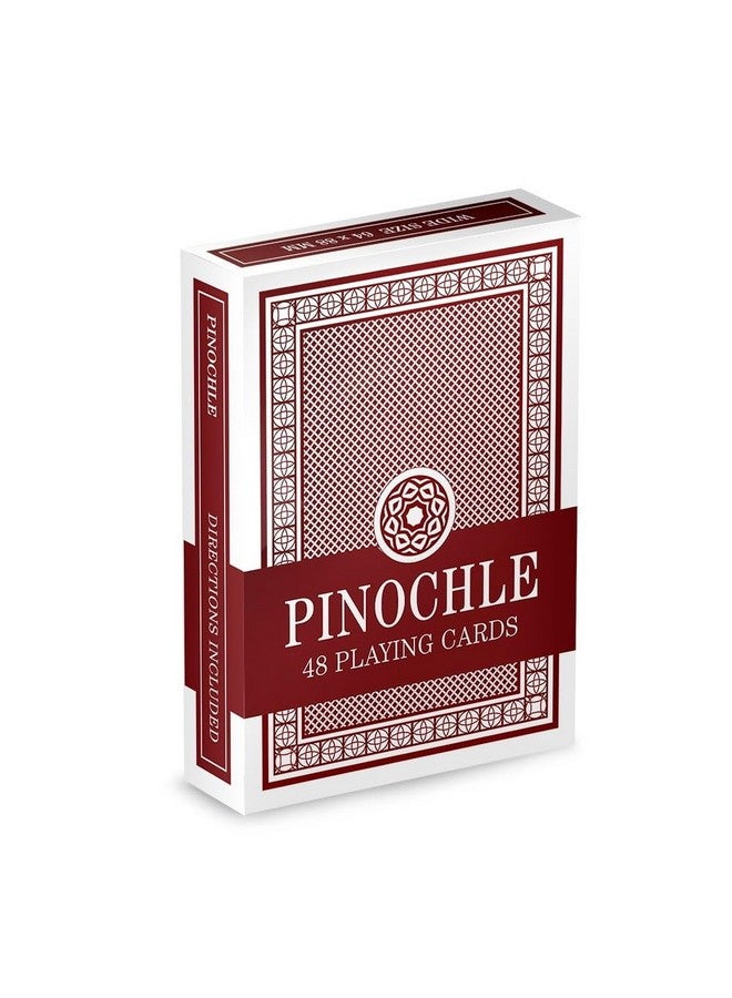Brybelly Single Red Deck Pinochle Playing Cards - Image 1