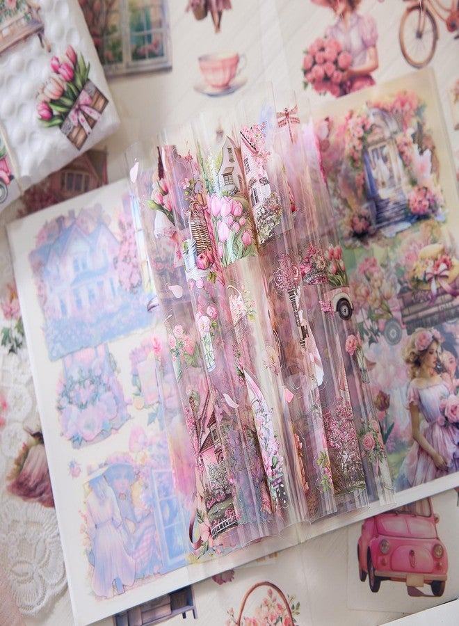 SAMVARDHAN Season Vintage Floral Aesthetic Sticker Book Set -20 Sheets,140PCS Sticker for Journaling, Planner Decoration & DIY Crafts | Romantic Garden Theme Stationery (Dreaming of Flower Awakening) - Image 5