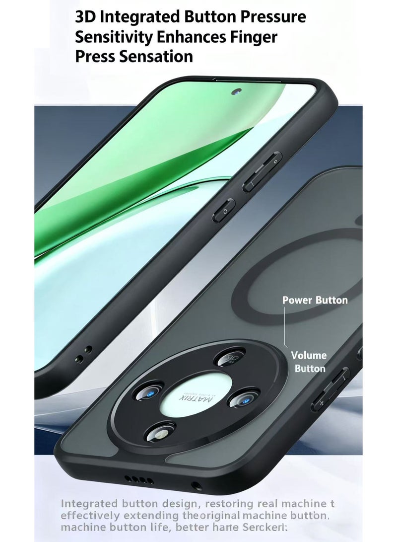 كومبي جراب Magsafe الأكريليك غير اللامع لهاتف Honor X9d/Honor X70، مقاوم للصدمات وملمس لطيف على البشرة، غطاء كامل مقاوم للسقوط - Image 2