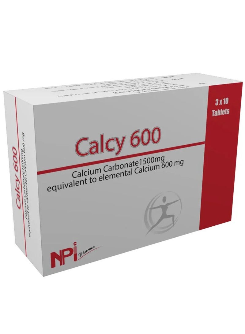 Npi Calcy Calcium 600mg 30 Tablets - Image 4