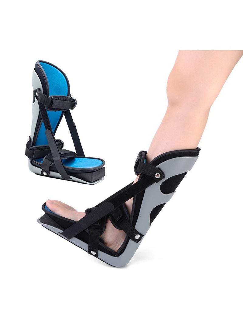 Sweet seven جبيرة ليلية لالتهاب اللفافة الأخمصية - تخفيف لألم القوس، الكعب وأوتار العرقوب - دعامة قدم ليلية لدعم التهاب الأوتار رمادي | الحجم: كبير - Image 1