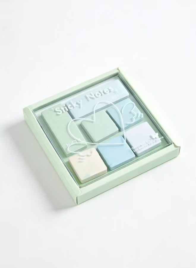 مجموعتان من الملاحظات اللاصقة المصنوعة يدويًا بألوان الباستيل أحجام لطيفة ومفكرات ملونة أوراق ملاحظات لاصقة لتنظيم المكتب والدراسة ومحبي الأدوات المكتبية - Image 4