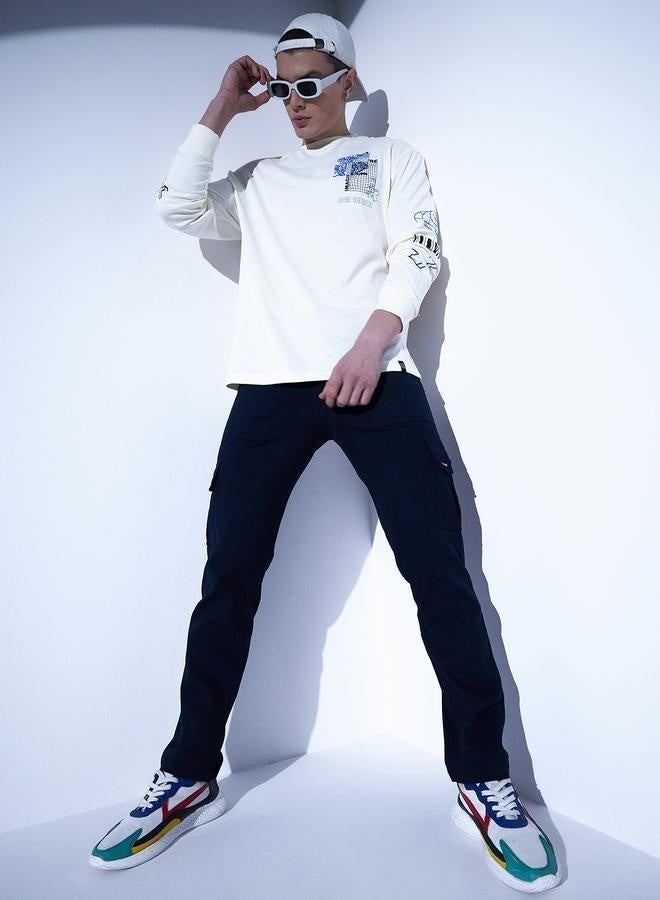 هوبرهولمي تيشيرت قطن نقي مطبوع برسومات مريحة للرجال - Image 3