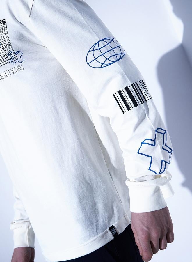 هوبرهولمي تيشيرت قطن نقي مطبوع برسومات مريحة للرجال - Image 2