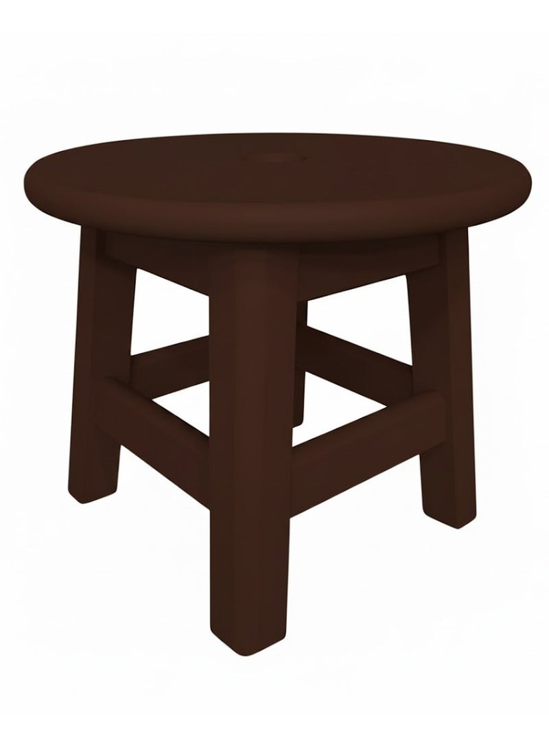 Small Wood Chair a seat 30 cm suitable for kitchen bathroom and balcony - Brown color