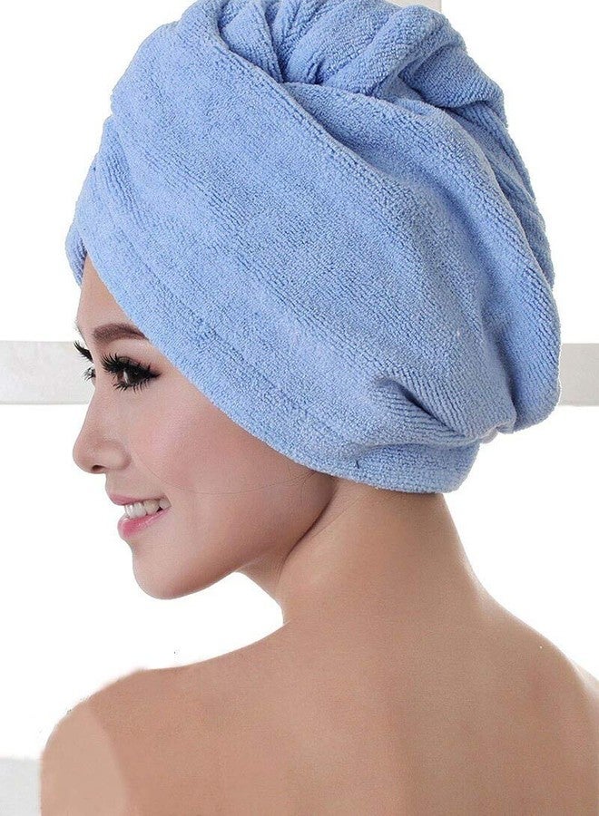 Orcoa Hair Wrap Towel,Instant Dry Hair Towel,Microfiber Hair Towel with Button,Quick Dry Hair Towel for Women,Hair Turbans for Wet Hair (Mixed Colours) (Pack of 2) - Image 4