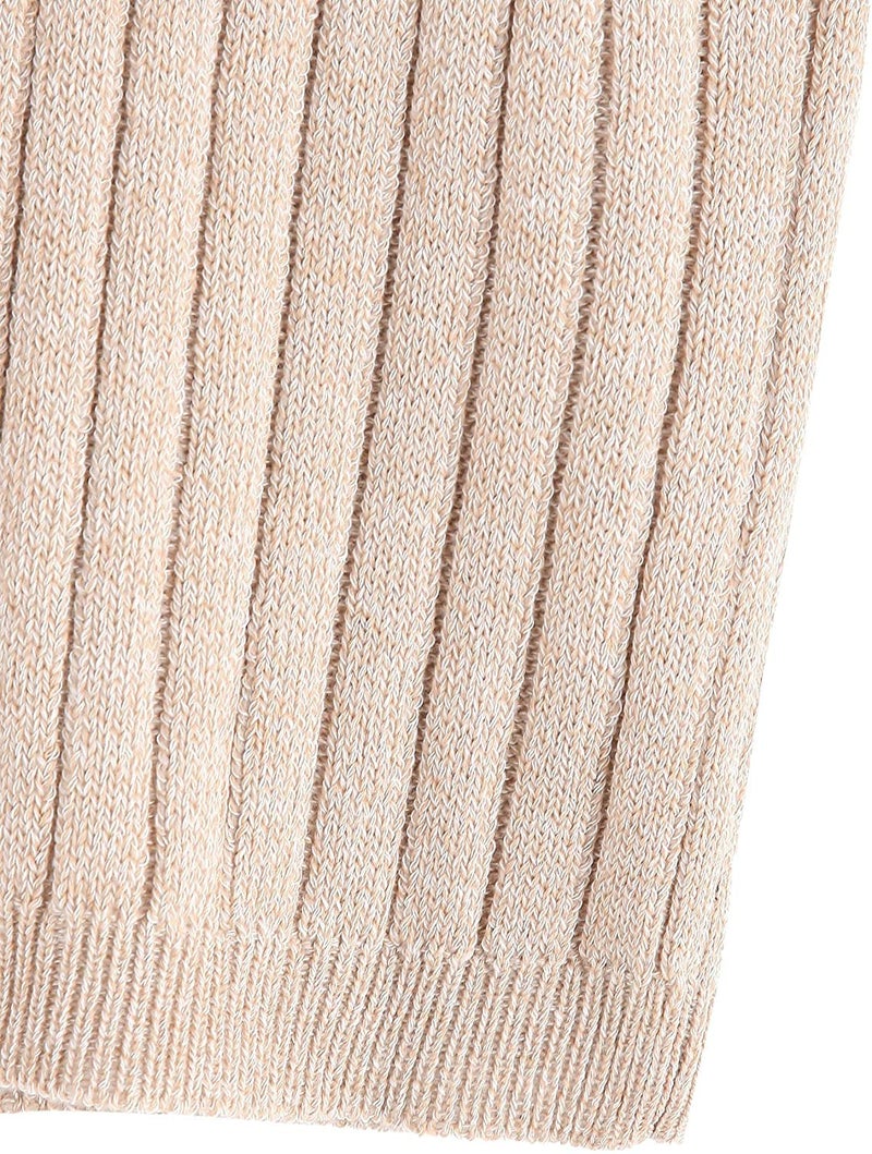 سويتي روكس Women's Knit Crop Top Ribbed Sleeveless Halter Neck Vest Tank Top (Small, Apricot) - Image 4