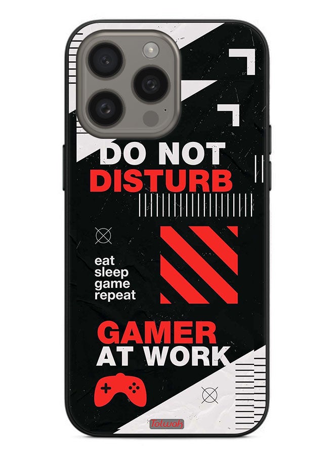Tolwak Apple iPhone 15 Pro Max Protective Case Cover Do Not Disturb Gamer At Work - Image 2