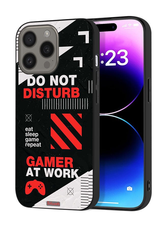 Tolwak Apple iPhone 15 Pro Max Protective Case Cover Do Not Disturb Gamer At Work - Image 1