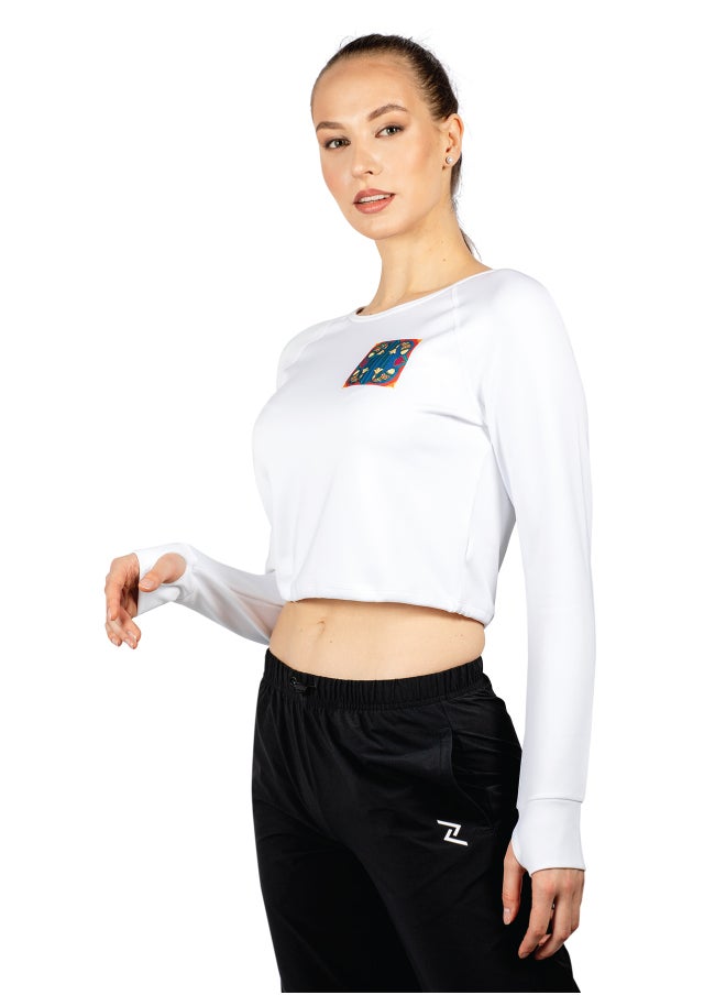 ZAECY Women's Full Sleeve Crop Top  - Image 3