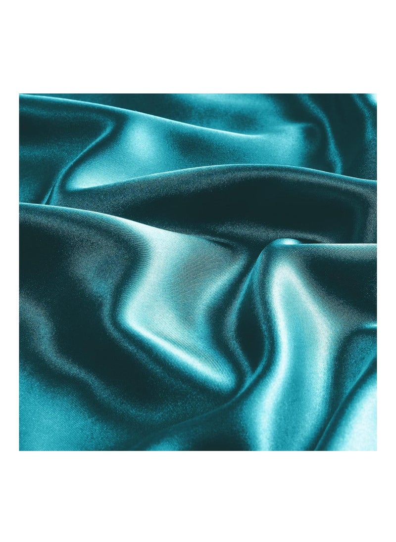 MahMir - MahMir® Silk Satin Pillowcase for Hair and Skin Queen - Malachite Green Silk Pillowcase 2 Pack 76L x 51W CM (30x20 Inches) - Satin Pillow Cases Set of 2 with Envelope Closure (2pcs Malachite Green) - Image 1