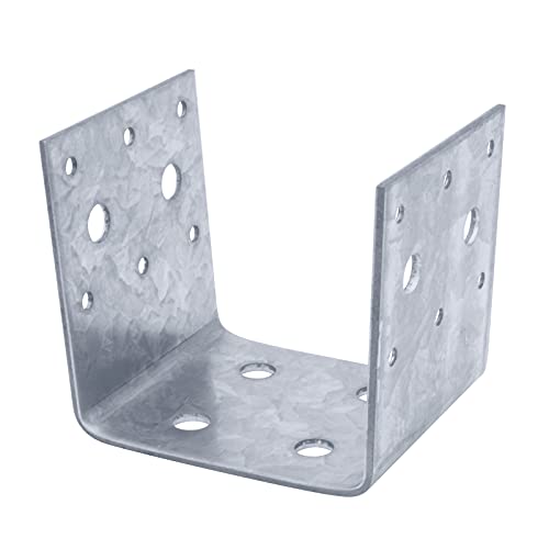 eoere 4 PCS Half Post Base, Fit 4 x 4 Post Anchor Connector, Deck Framing Brackets Support, Inner Size 3-1/2", 11 Gauge(1/8" ) Thick - Image 4