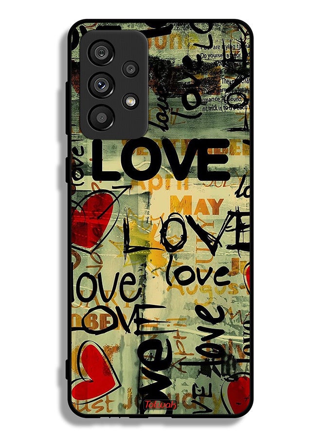 Tolwak Samsung Galaxy A73 5G Protective Case Cover Love Tags - Image 1