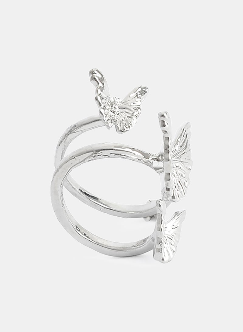 Akher el Ankoud Multi-Line Butterfly Design Ring - Image 1