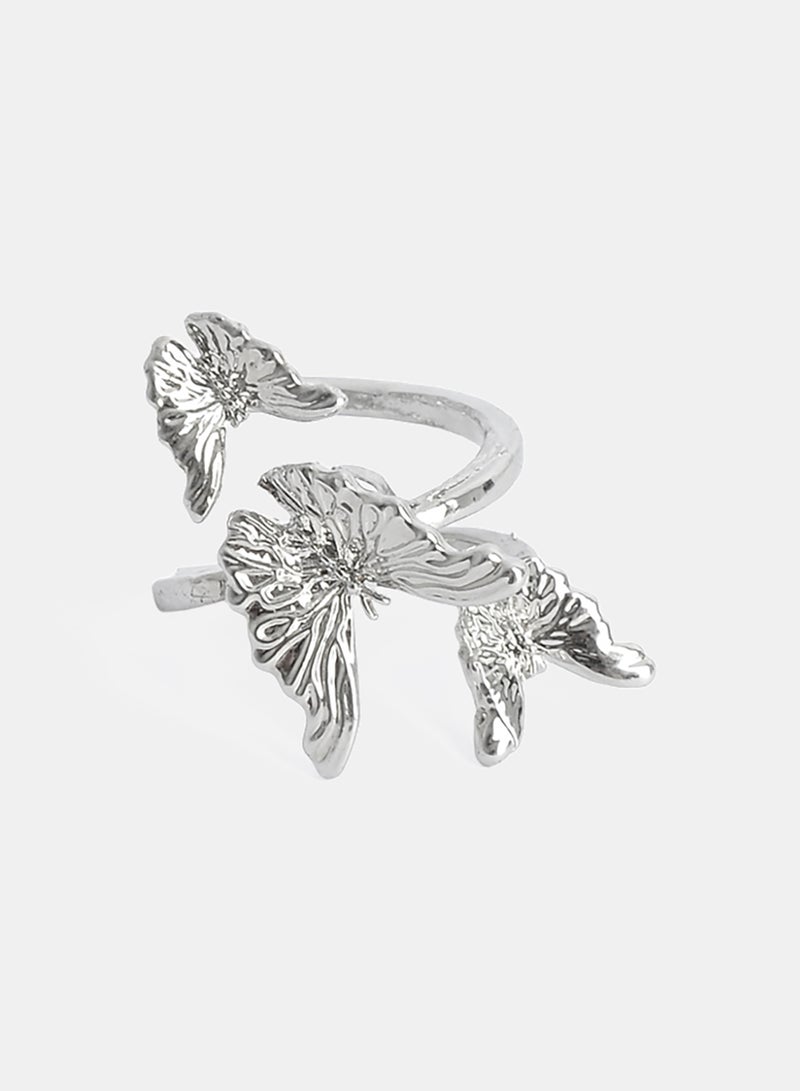 Akher el Ankoud Multi-Line Butterfly Design Ring - Image 2