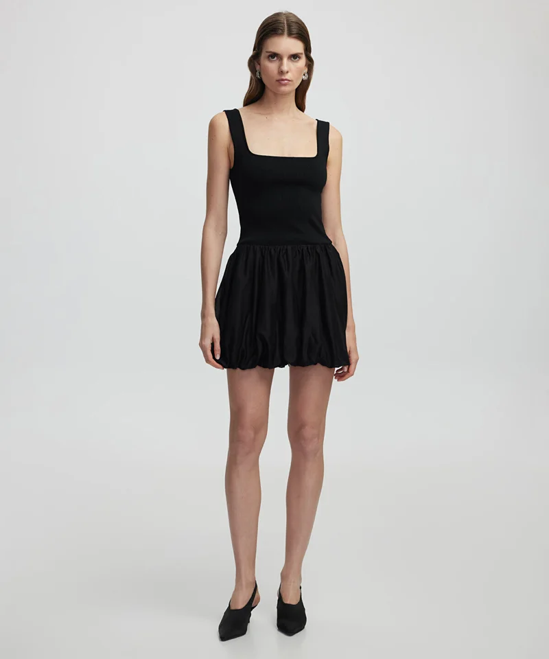 ابيكول Balloon Hem Mini Dress