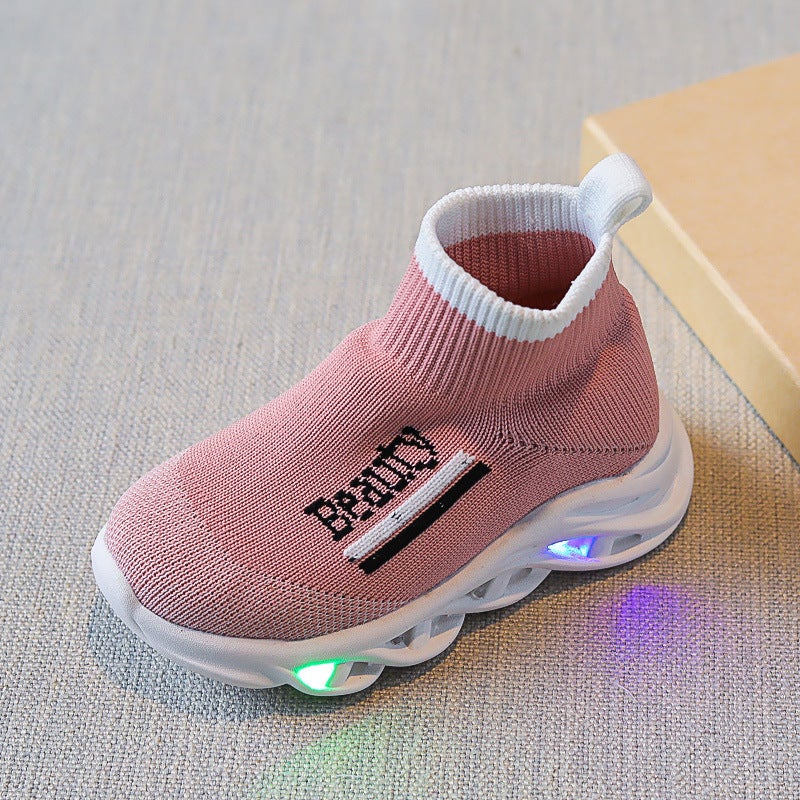 Mesh Sneakers Lightweight Flexible Sole Walking Shoes For Kids Indoor And Outdoor Activities - Image 1