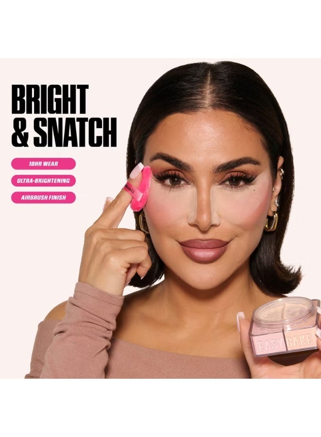 Houda Huda Beauty Easy Bake Duo Loose Powder-Cherry Peach - Image 5