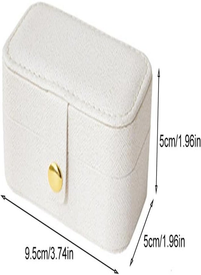 MVM Enterprise Portable Mini Jewelry Box Travel PU Leather Organizer Box Jewelry Case Jewellery Ring Lipsticks Case Leather Storage Box Birthday Gift for Women and Girls (1) - Image 2