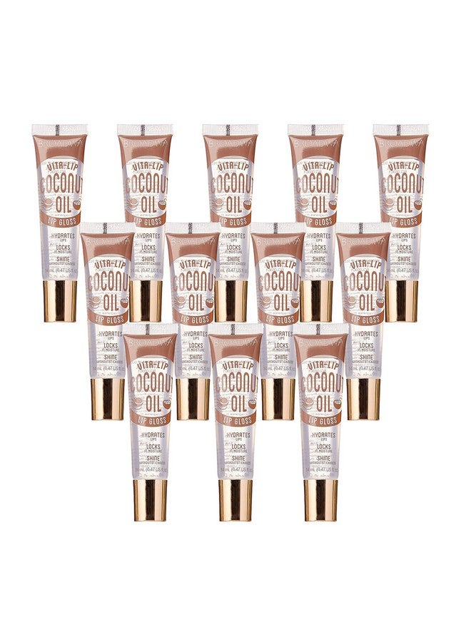 Ruby Kisses KISS Broadway Clear Lip Gloss 0.47oz/14ml 12Pcs (Coconut Oil) - Image 1
