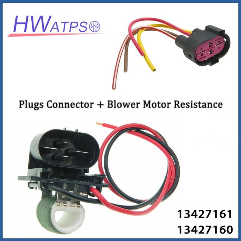 HWATPS Radiator Fan Blower Motor Resistance with Plugs for Chevrolet Cruze - Image 2