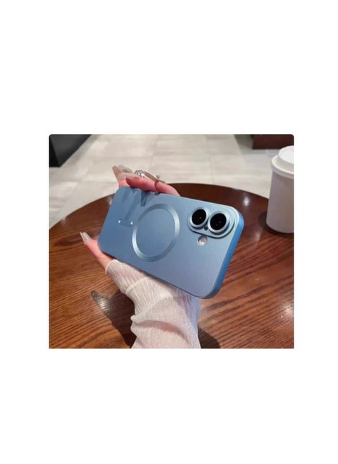 Phone Case for iPhone 14 pro Magnetic Case [Adaptation with Magsafe] Matte Luxury Soft Metallic Luster Design for iPhone 14 pro  with Camera Protector-mintgreen